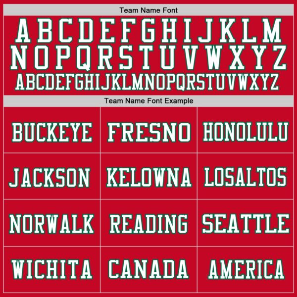 Custom Red Kelly Green-White Mesh Authentic Football Jersey