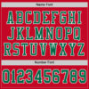 Custom Red Kelly Green-White Mesh Authentic Football Jersey