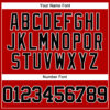 Custom Red Black-White Authentic Baseball Jersey