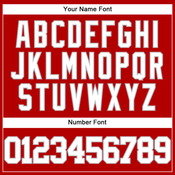 Custom Red White-Gray Authentic Baseball Jersey