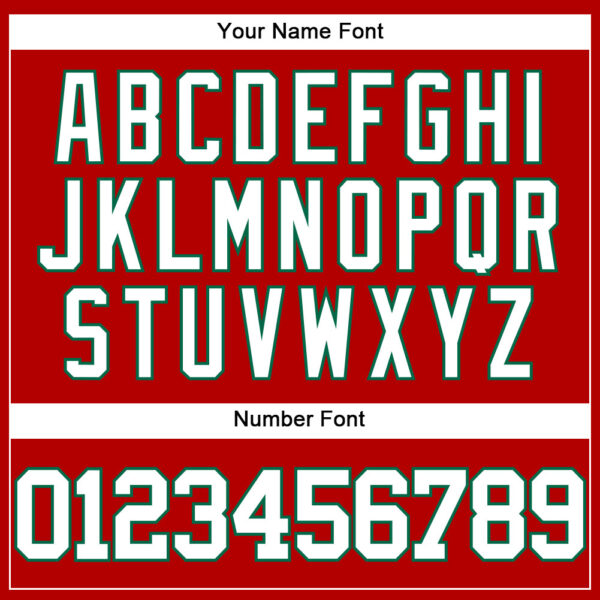 Custom Red White-Kelly Green Authentic Baseball Jersey