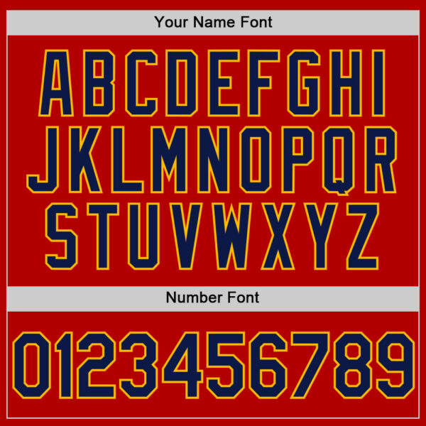 Custom Red Navy Authentic Throwback Baseball Jersey