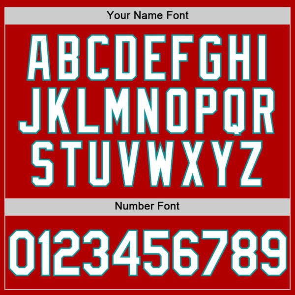 Custom Red White-Teal Authentic Throwback Baseball Jersey