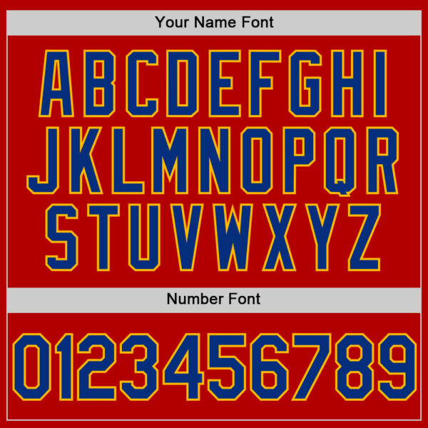 Custom Red Royal-Gold Authentic Throwback Baseball Jersey