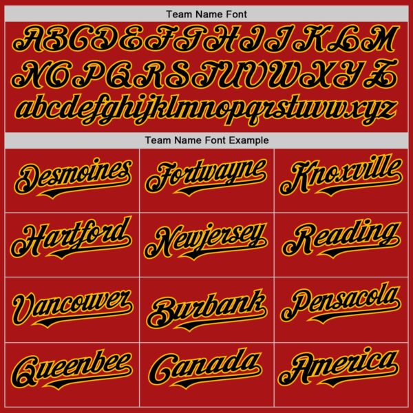 Custom Red Black-Gold Mesh Authentic Throwback Baseball Jersey