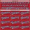 Custom Red Gray Pinstripe Navy Authentic Baseball Jersey