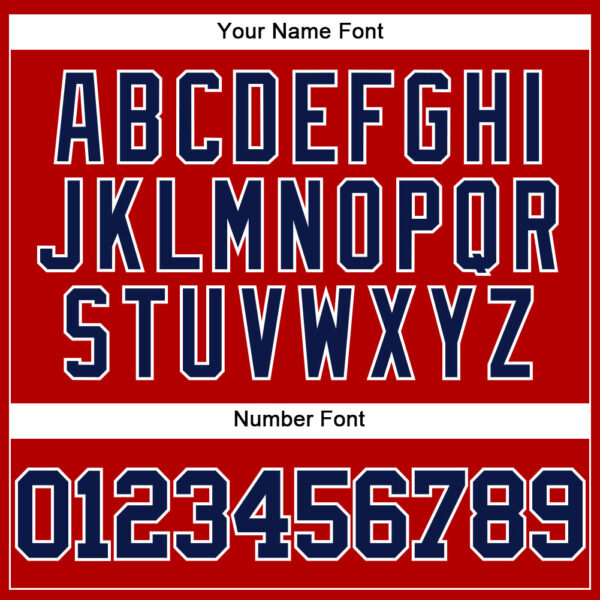 Custom Red Navy-White Mesh Authentic Throwback Baseball Jersey