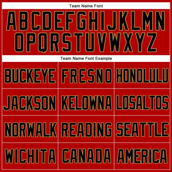 Custom Red Black-Old Gold Mesh Authentic Throwback Baseball Jersey