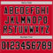 Red0778-3 Custom Red Black-White Mesh Authentic Throwback Football Jersey