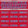 Custom Red Royal-White Mesh Authentic Throwback Football Jersey