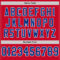 Red0815-3 Custom Red Royal-White Mesh Authentic Throwback Football Jersey