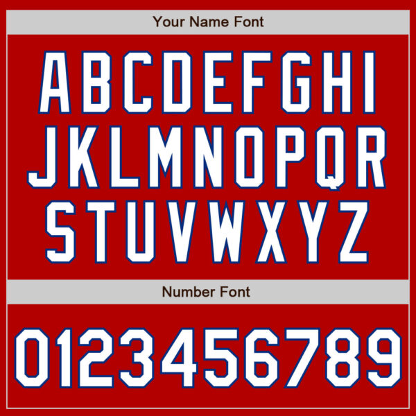 Custom Red White-Royal Authentic Baseball Jersey