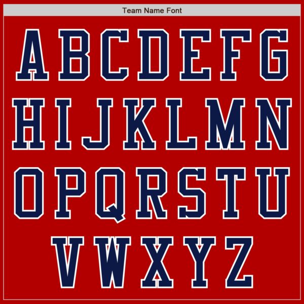 Custom Red Navy-White Authentic Baseball Jersey