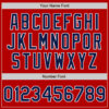 Custom Red Navy-White Authentic Baseball Jersey