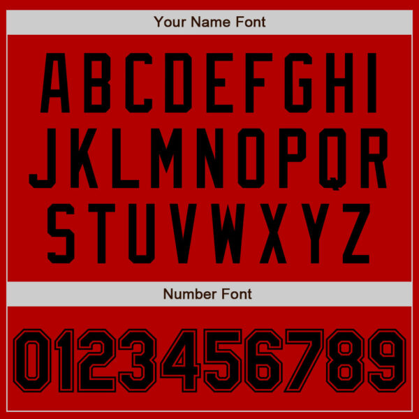 Custom Red Black Authentic Baseball Jersey