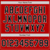 Custom Red Black-White Authentic Baseball Jersey