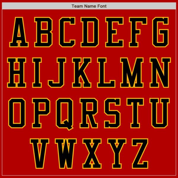 Custom Red Black-Gold Authentic Baseball Jersey