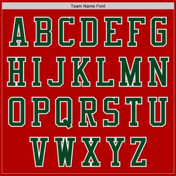 Custom Red Green-White Authentic Baseball Jersey