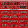 Custom Red Black-White Authentic Throwback Basketball Jersey