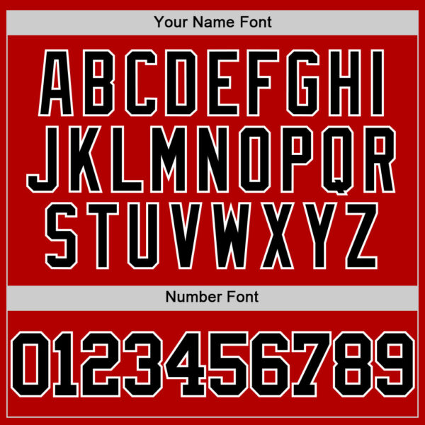 Custom Red Black-White Authentic Throwback Basketball Jersey