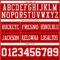 Custom Red White Authentic Football Jersey