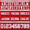 Custom Red White-Light Blue Authentic Football Jersey