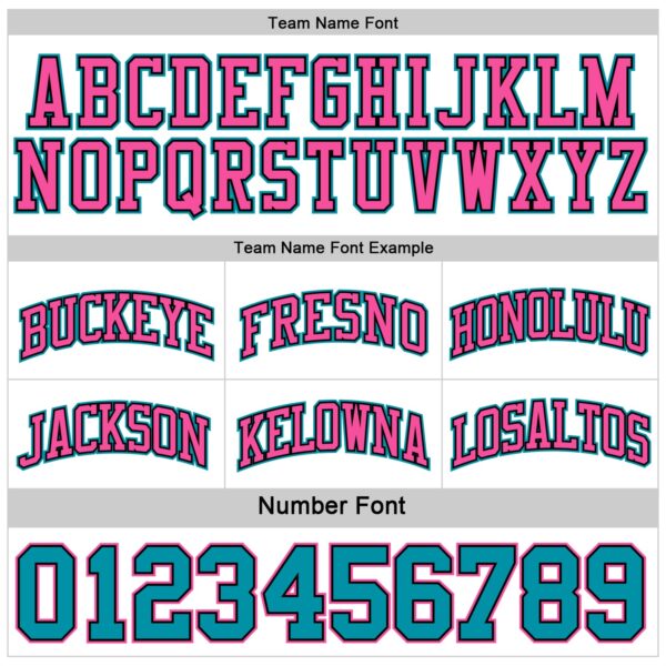 Custom Reversible Black Pink-Teal Double Side Sublimation Basketball Suit Jersey