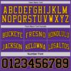 Custom Reversible Black Purple-Gold Double Side Sublimation Basketball Suit Jersey