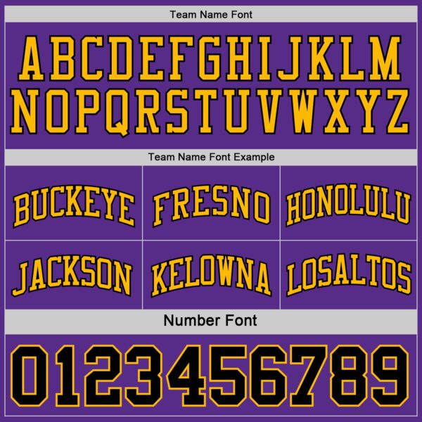 Custom Reversible Black Purple-Gold Double Side Sublimation Basketball Suit Jersey