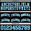 Custom Reversible Black Sky Blue-White Double Side Sublimation Basketball Suit Jersey