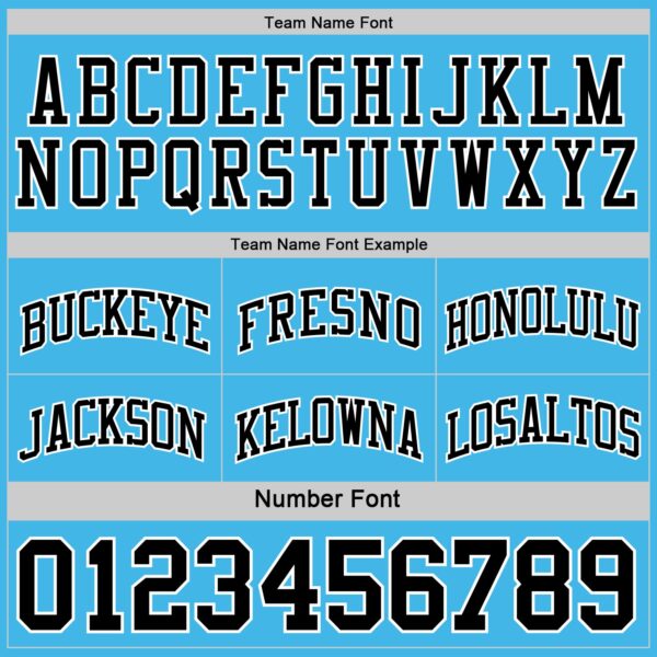 Custom Reversible Black Sky Blue-White Double Side Sublimation Basketball Suit Jersey