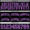 Custom Reversible Black Medium Purple Double Side Sublimation Basketball Suit Jersey