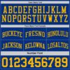 Custom Royal Gold-White Reversible Double Side Sublimation Basketball Suit Jersey