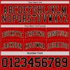 Custom Red Black-Cream Reversible Double Side Sublimation Basketball Suit Jersey
