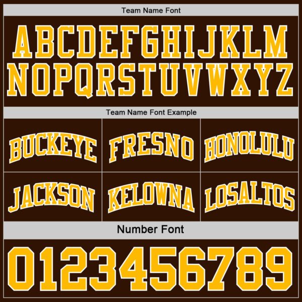 Custom Brown Gold-White Reversible Double Side Sublimation Basketball Suit Jersey