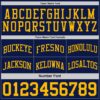 Custom Reversible Navy Gold Double Side Sublimation Basketball Suit Jersey