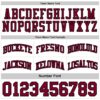 Custom Reversible Maroon White-Black Double Side Sublimation Basketball Suit Jersey