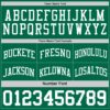 Custom Reversible Kelly Green White Double Side Sublimation Basketball Suit Jersey