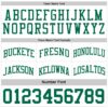 Custom Reversible Kelly Green White Double Side Sublimation Basketball Suit Jersey