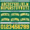Custom Reversible Kelly Green Gold-White Double Side Sublimation Basketball Suit Jersey