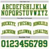 Custom Reversible Kelly Green Gold-White Double Side Sublimation Basketball Suit Jersey