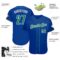 Custom Royal Kelly Green-White Authentic Baseball Jersey