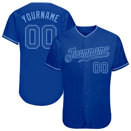 Royal0139 Custom Royal Royal-Light Blue Authentic Baseball Jersey