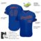 Custom Royal Royal-Orange Authentic Baseball Jersey
