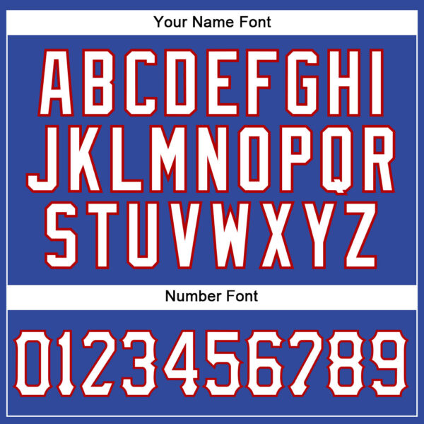 Custom Royal White Pinstripe White-Red Authentic Baseball Jersey