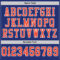Custom Royal Orange-White Mesh Authentic Throwback Football Jersey