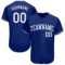Custom Royal White Authentic Baseball Jersey