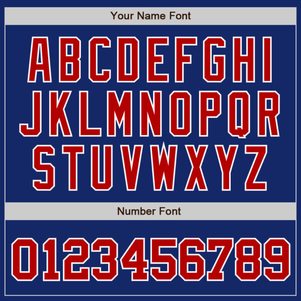 Custom Royal Red White-Gold Authentic Baseball Jersey