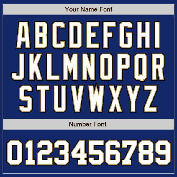 Custom Royal White Old Gold-Black Authentic Baseball Jersey