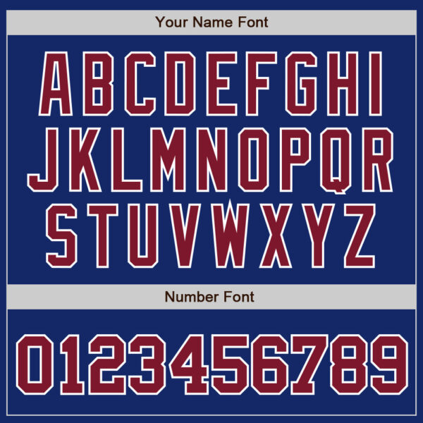 Custom Royal Crimson-White Authentic Baseball Jersey